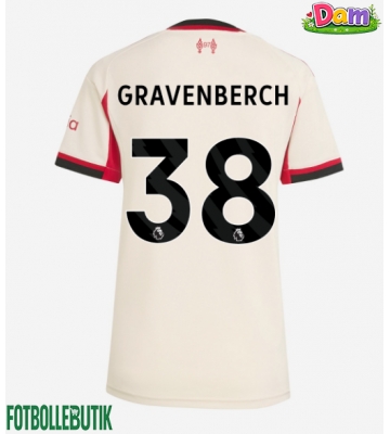 Liverpool Ryan Gravenberch #38 Bortatröja Kvinnor 2025-26 Kortärmad